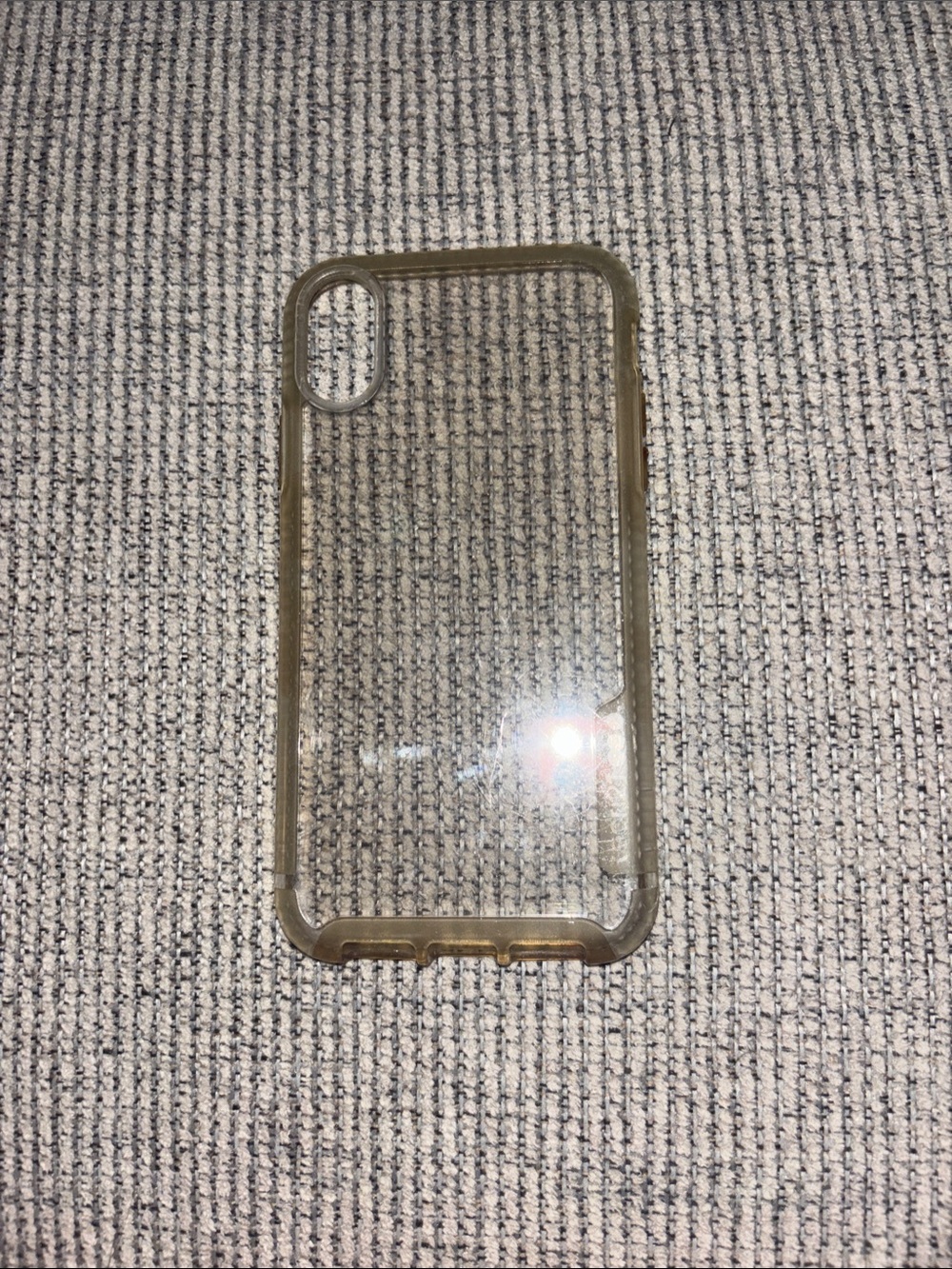 Clear Gold-Tone Transparent Phone Case for IPhone XR/11